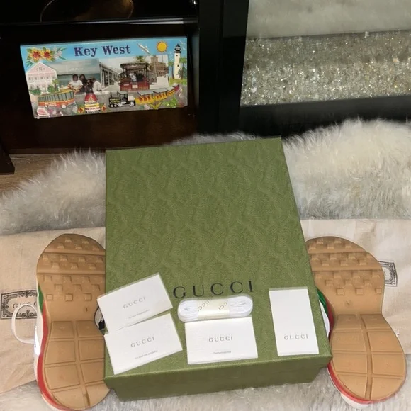 New & Authentic Gucci Rhyton Lavaredo Reflection Chunky Sneakers( Will trade) - Picture 11 of 15